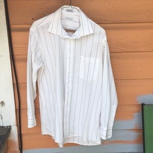 Christian Dior white button up size 16 32-33